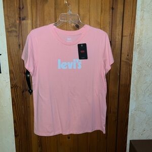 Levi's Peach and White Short Sleeve Tee NEW